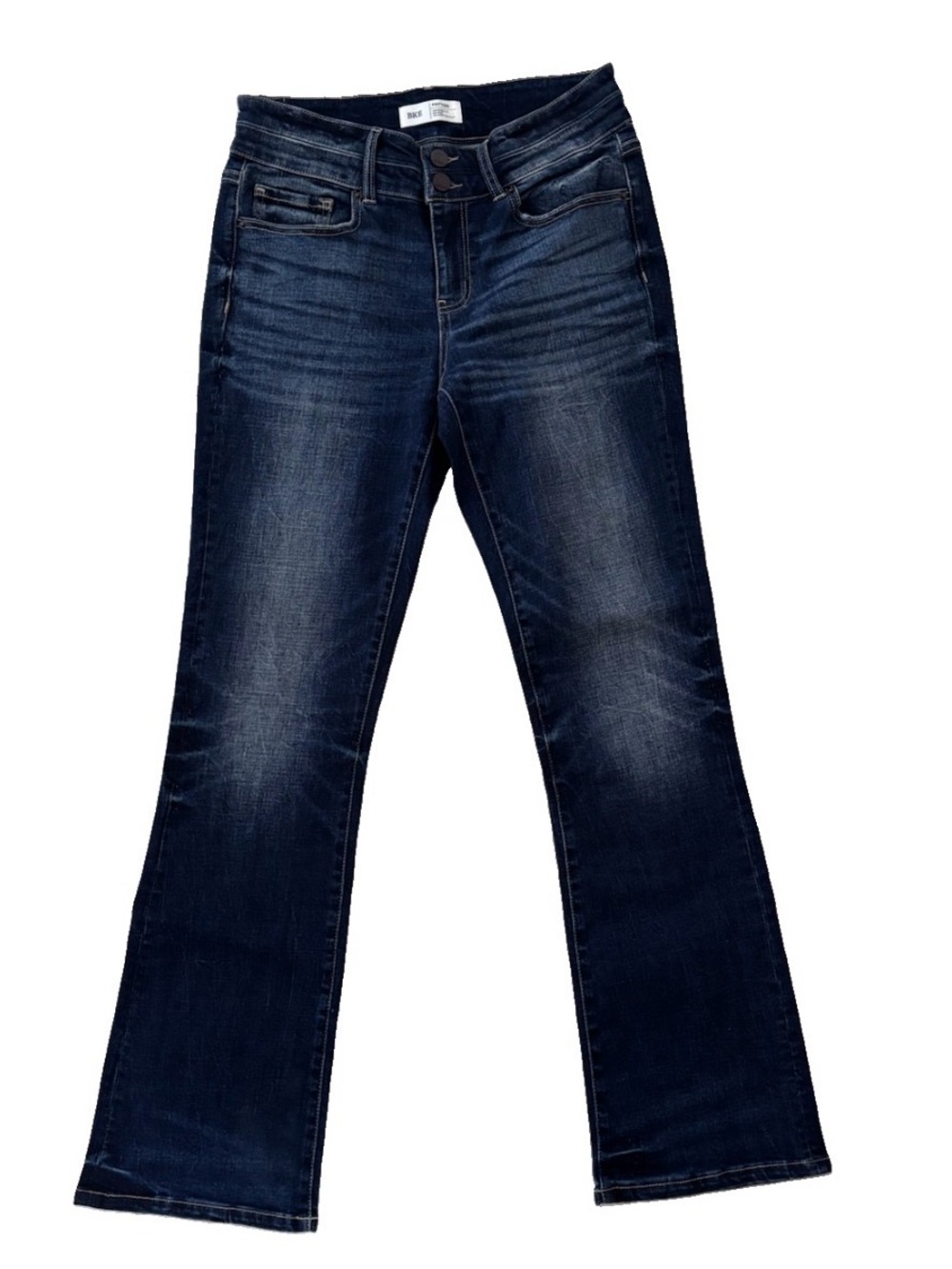 BKE Payton Bootcut Mid - Rise Dark Blue Wash Jeans Size 28 X 31.5” (inseam)